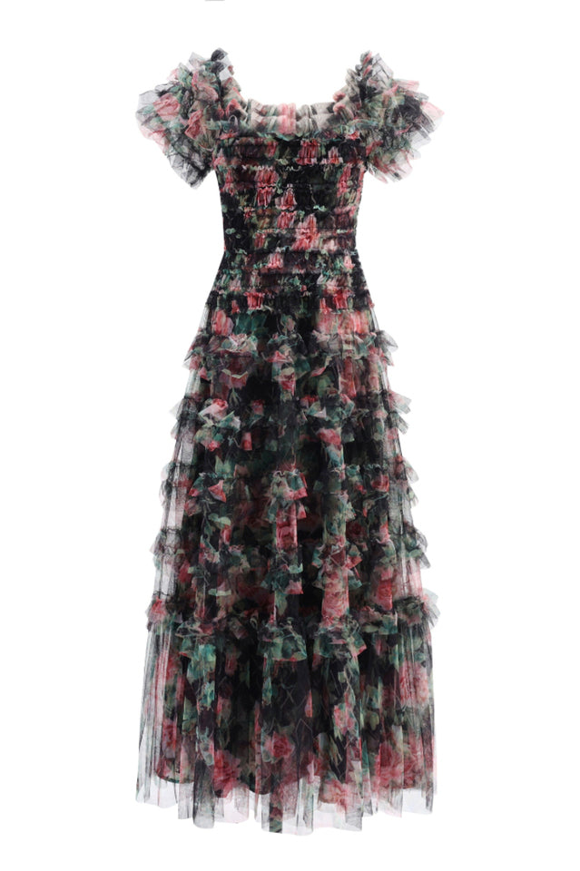 Nola Ruched Floral Maxi Dress | Dress In Beauty
