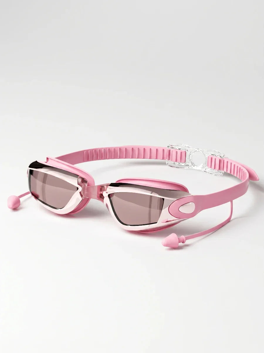 Adult anti-fog swimming goggles with adjustable strap and mirrored lenses - View 9 | WEUXS