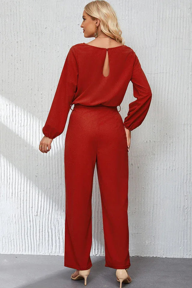 Women's wide leg jumpsuit - View 7 | WEUXS