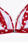Polka Dot High Waist Ruffle Bikini - Dress In Beauty