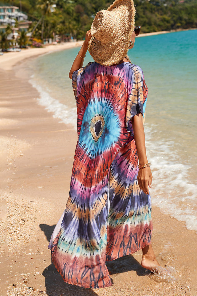 Tropical Pattern Kimono Blouse ( 29 Colors ) | Dress In Beauty