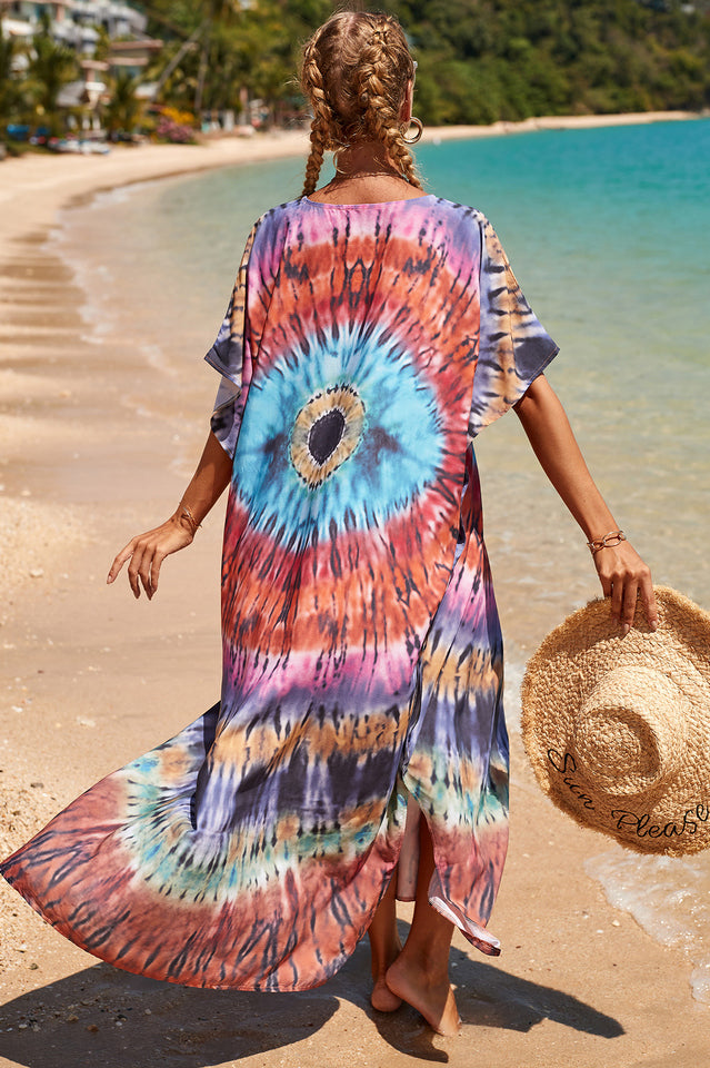 Tropical Pattern Kimono Blouse ( 29 Colors ) | Dress In Beauty