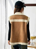 The Dakota Faux Shearling Moto Vest - WEUXS