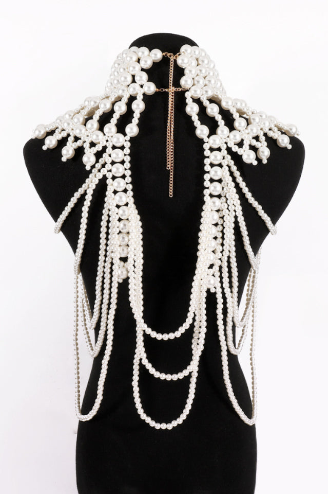 Megan Pearl Body Chain Bra | Dress In Beauty