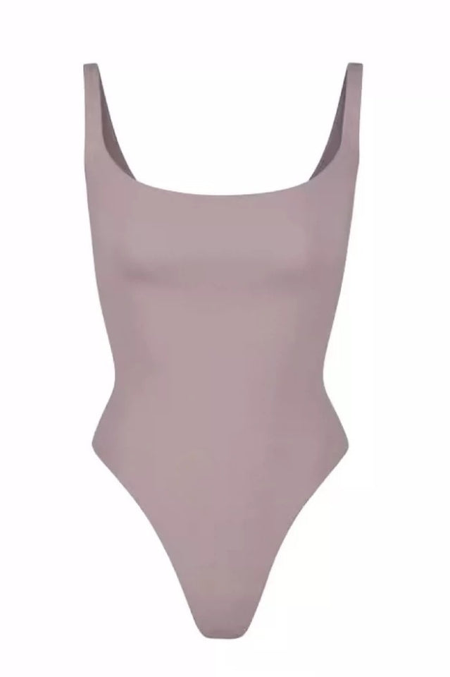 Square Neck Stretch Jersey Bodysuit | Dress In Beauty