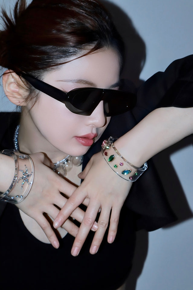 Handmade Acrylic Crystal Bracelet | Dress In Beauty