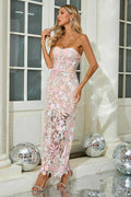 Kamames Strapless Floral Sequined Maxi Dress | Dress In Beauty