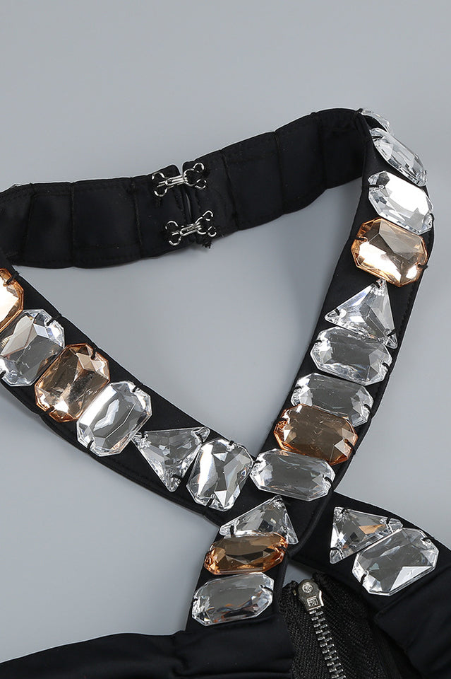 Alma Diamante Cutout Halter Maxi Dress | Dress In Beauty