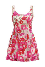 Floral Mesh Mini Dress - View 7 | WEUXS