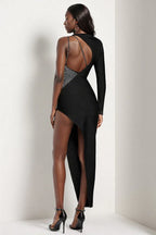 Arianell Asymmetric High Slit Dress - WEUXS