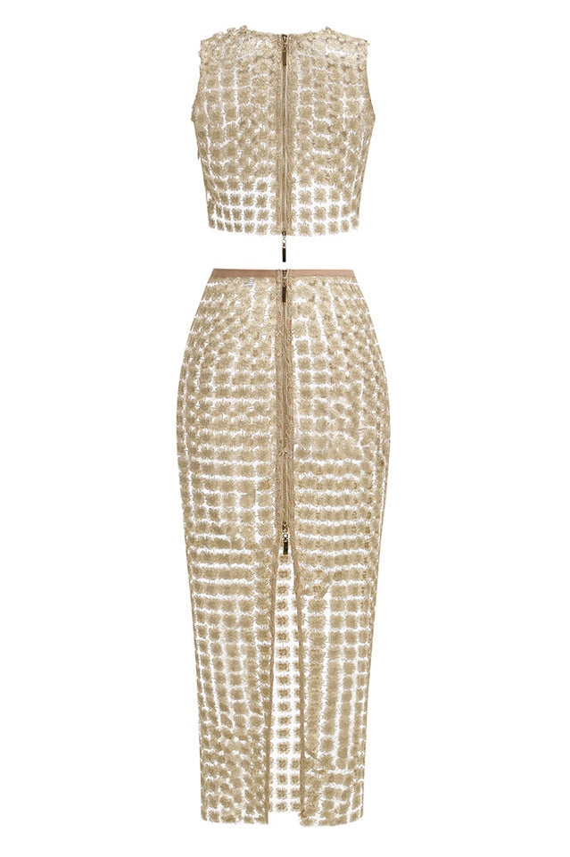 Saia Champagne Crochet Set | Dress In Beauty