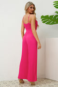 V Neck Pleated Jumpsuit | Dress In Beauty
