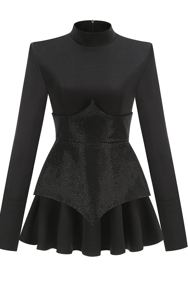 Keilani Red Long Sleeve Mini Dress | Dress In Beauty