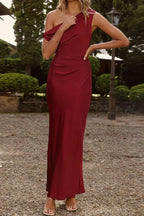 Asymmetrical Maxi Dress - View 6 | WEUXS