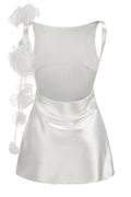 Open Back Flower Mini Dress | Dress In Beauty