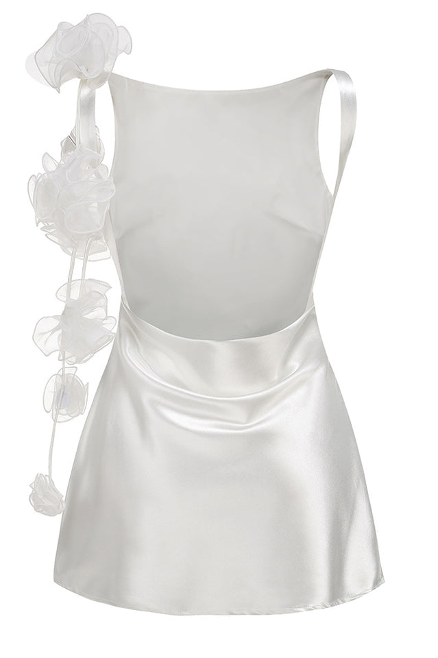 Open Back Flower Mini Dress | Dress In Beauty
