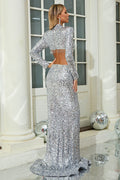Crystal Sequin Two Piece Maxi Dress | Dress In Beauty