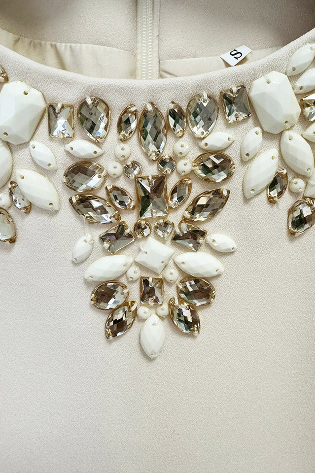 Long Sleeve Crystal A Line Dress | Dress In Beauty