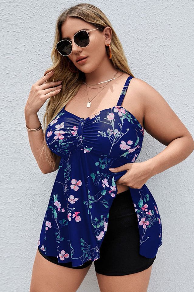 Floral Print Swim Dress With Shorts | Dress In Beauty