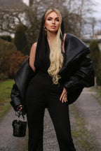 Wide leg hooded jumpsuit - View 10 | WEUXS
