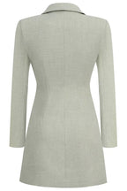 Cut out blazer dress with hardware detail - View 9 | WEUXS