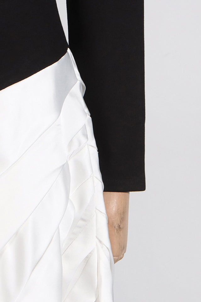 Ismay Paneled Silk & Pleated Satin Maxi Dress | Dress In Beauty