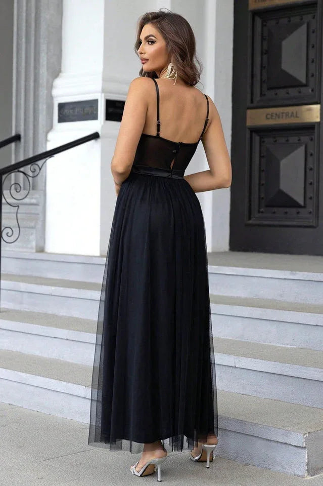 Spaghetti Straps A Line Prom Dress - WEUXS