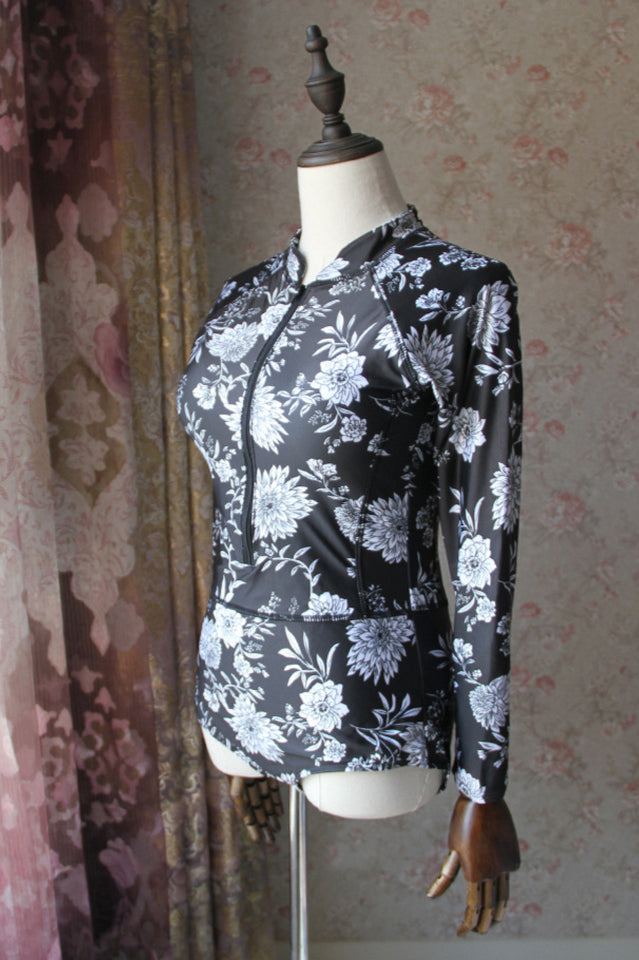 One Piece Surfing Diving Suit With Zipper - Dress In Beauty