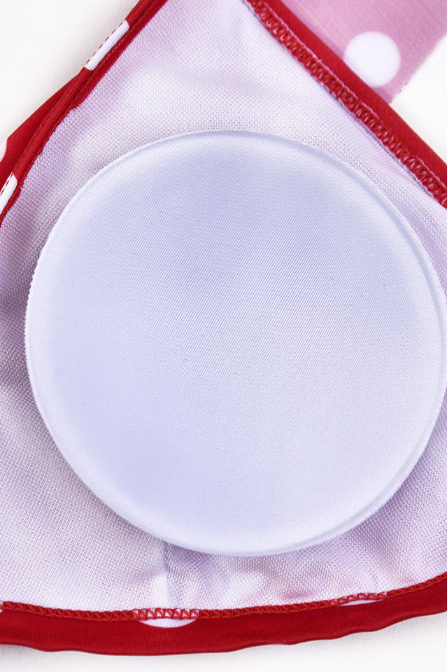 Polka Dot High Waist Ruffle Bikini - Dress In Beauty