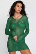 Crochet Low Back Beach Cover Up Dress | Dress In Beauty