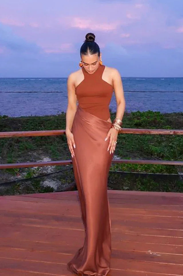 Vera Asymmetrical Cut Out Maxi Dress - WEUXS