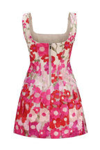 Floral Mesh Mini Dress - View 8 | WEUXS