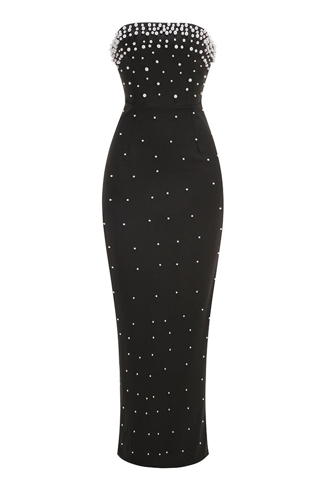 Pearl Sleeveless Bodycon Elegant Dress | Dress In Beauty