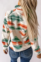 Aztec geometric fleece jacket - View 9 | WEUXS