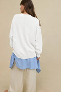 Hamptons Cotton Blend Pullover Sweater | Dress In Beauty