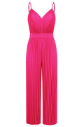 V Neck Pleated Jumpsuit | Dress In Beauty