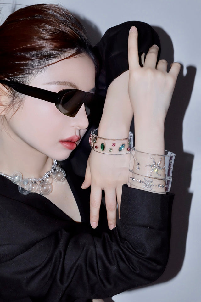 Handmade Acrylic Crystal Bracelet | Dress In Beauty