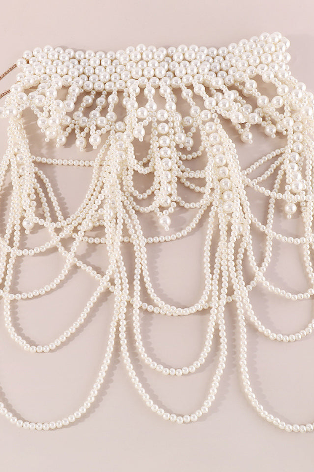 Megan Pearl Body Chain Bra | Dress In Beauty