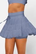 High Waist Plain Mesh Skort | Dress In Beauty
