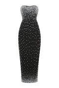 Perla Strapless Pearl Beaded Maxi Dress | Dress In Beauty