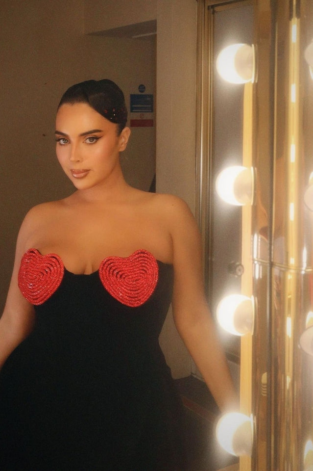 Red Crystal Heart Dress | Dress In Beauty