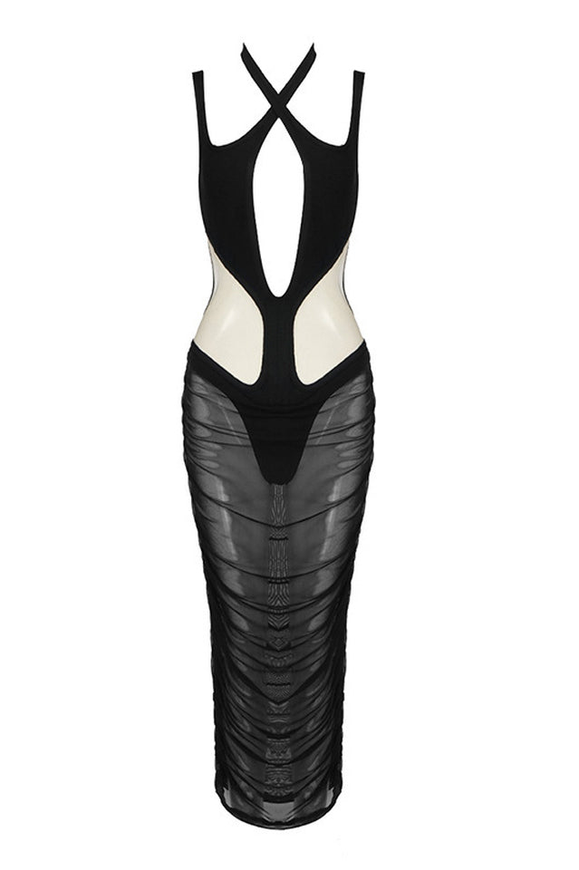Cutout See Through Mesh Dress | Dress In Beauty