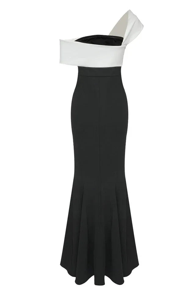 Asymmetrical Neckline Maxi Dress - View 7 | WEUXS