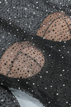 Embellished Mesh Mini Dress - View 7 | WEUXS