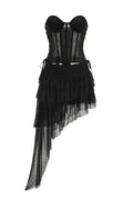 Corset Top & Irregular Mesh Skirt | Dress In Beauty
