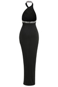 Halter Backless Crystal Gown | Dress In Beauty