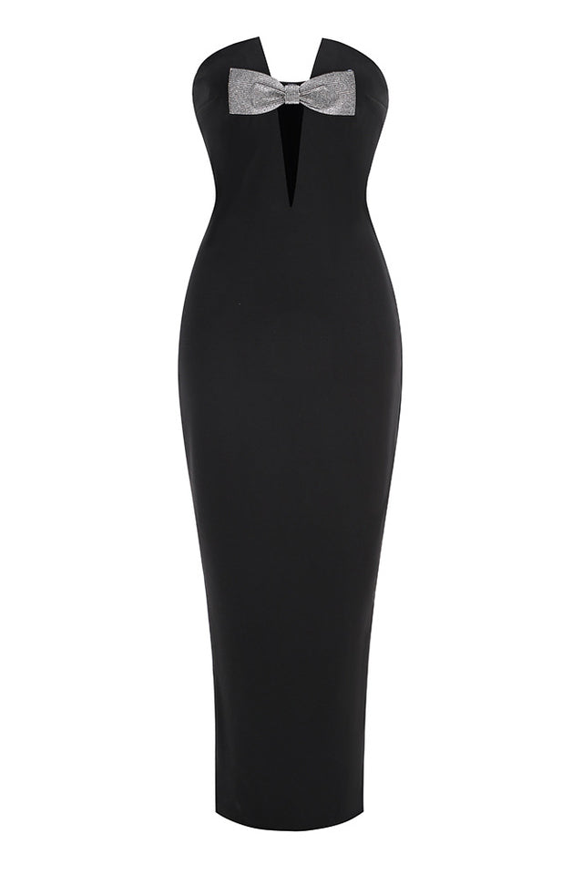 Tube Top Bows Gown | Dress In Beauty