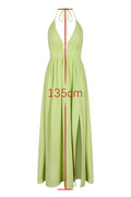Isla Linen Halter Maxi Dress | Dress In Beauty