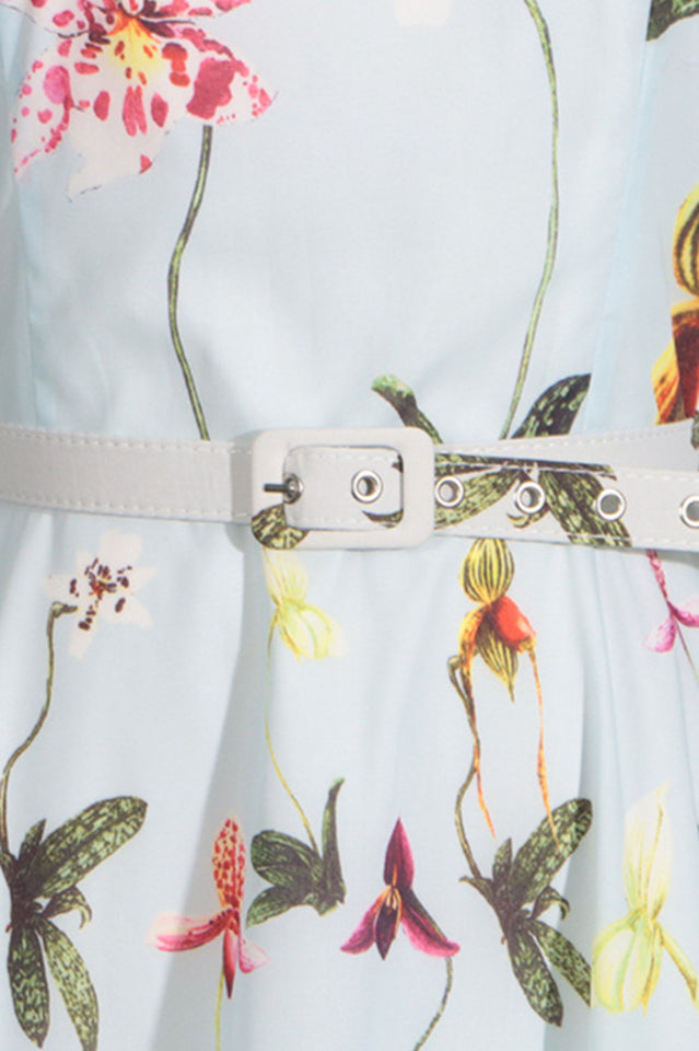 Orchids Belted Midi Tank Dress | Dress In Beauty