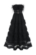 Feather ball gown dress - View 7 | WEUXS